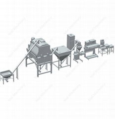 Powder Mixing And Bag Filling Packing Line