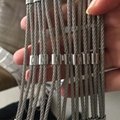 Flexible stainless steel ferrule cable mesh