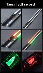 STARWAR crystal lightsaber Darth Maul YDD RGB LED Metal Sword 