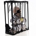 Halloween decorations cage ghost pendants electric trick props led toy haunted  2