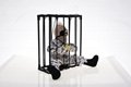 Halloween decorations cage ghost pendants electric trick props led toy haunted  3