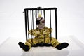 Halloween decorations cage ghost pendants electric trick props led toy haunted 