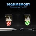 16GB Handheld Hidden Pen Digital Voice Recorder With MP3 Playing