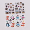 Puffy Glitter Sticker Cute Penguin