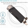 High Quality Type C Mini Spy Voice Activated Recorder Hidden Recording Device