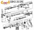 all range spare parts of GBH2-26 power tools spare parts  3