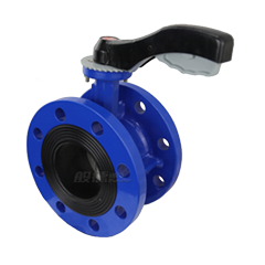 BUNDOR handle flange butterfly valve