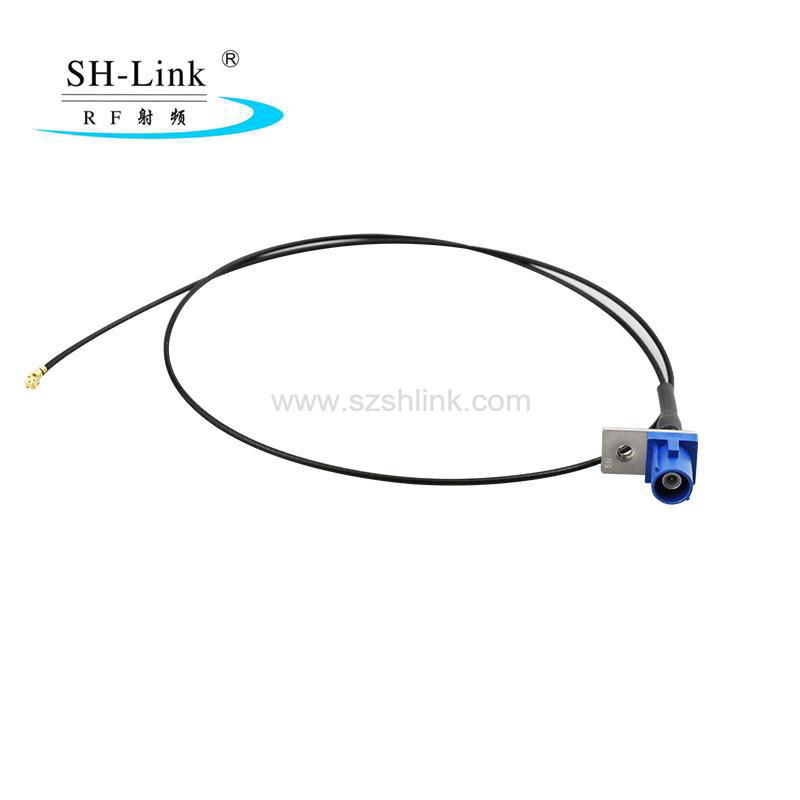  Rf coaxial fakra male C code with 1.13 or 1.37 cable assembly