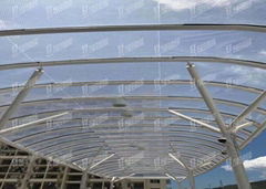 Bus Station Canopy Membrane Structure Permanent Architecture Materials