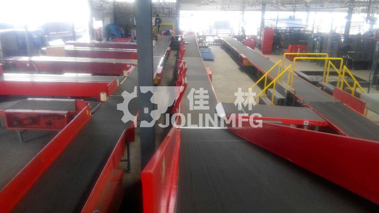 warehouse logistics intelligent sorting belt conveyor