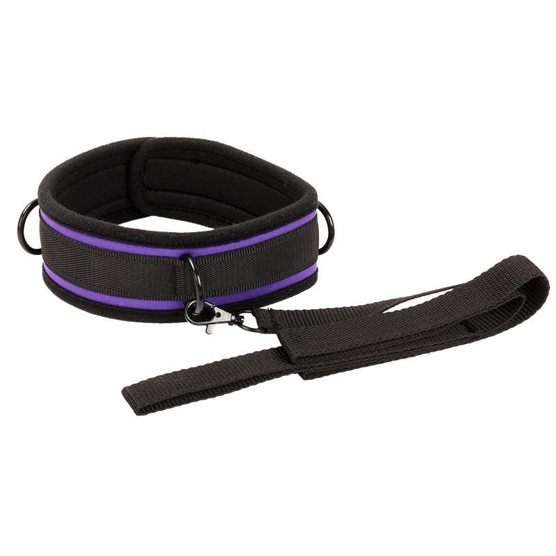 BDSM Leather Straps Couple Restraint Love Handcuffs Bracelets Blindfold Collar L 2
