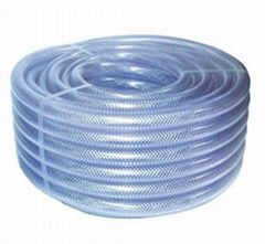 China HELI hose 20mm 50m transparent water garden hose pvc braided hose pipe