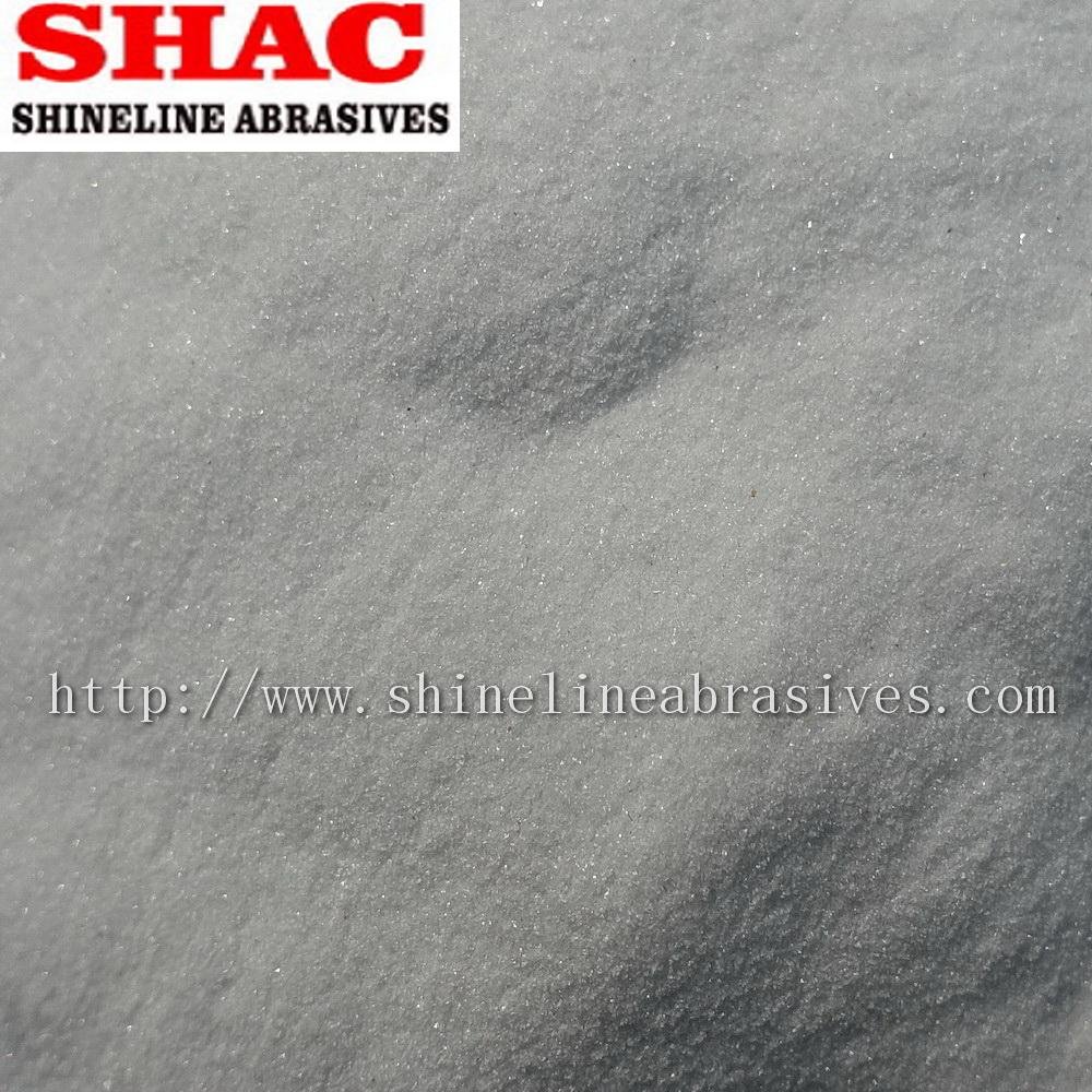 White aluminium oxide abrasive blasting media 3