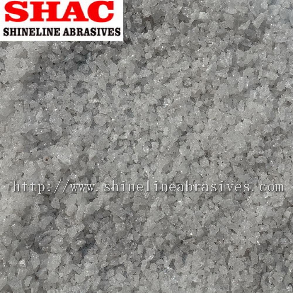 Abrasive sand blasting media white fused aluminum oxide grit 3