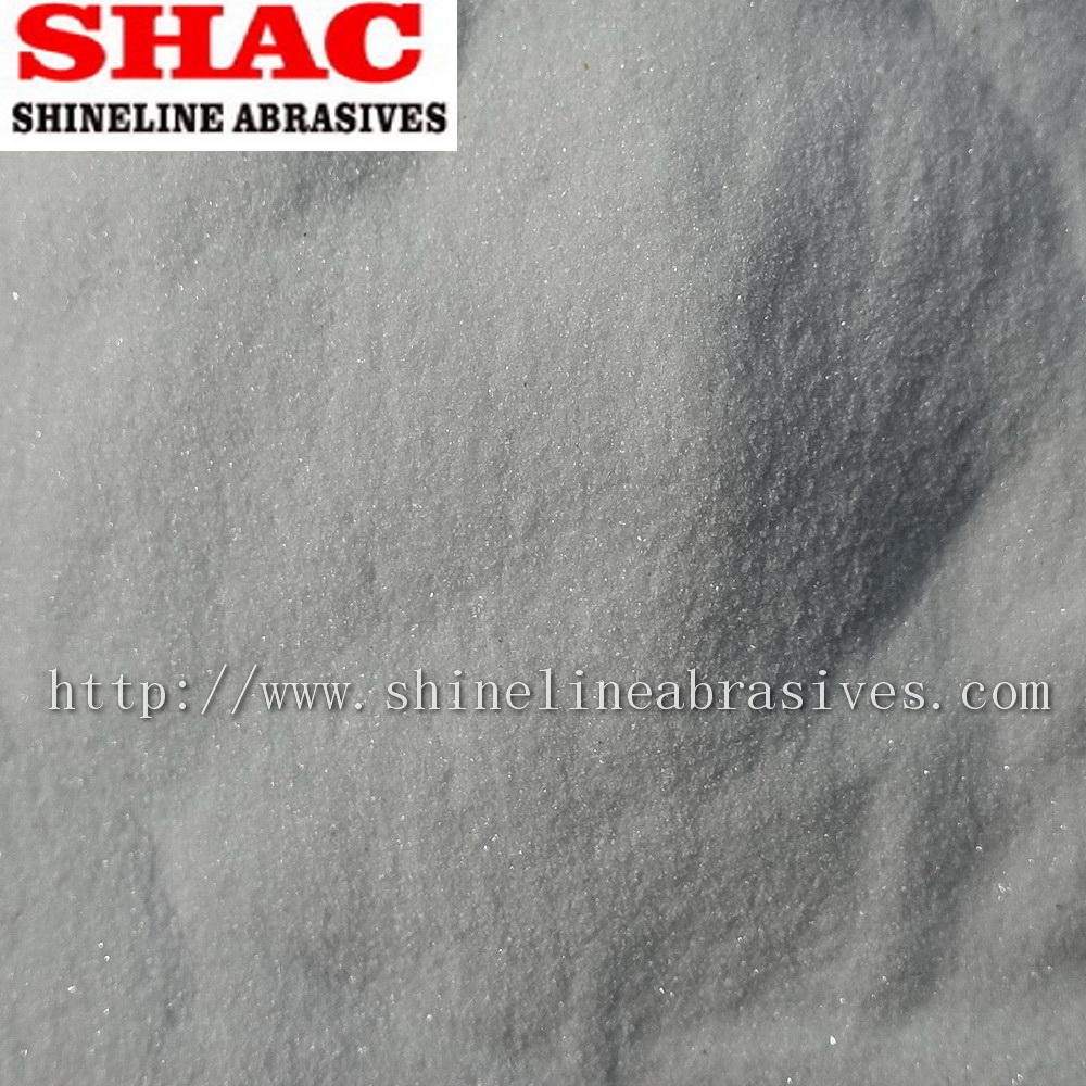 White aluminum oxide powder and grain