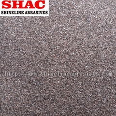 Brown aluminium oxide grain and powder for abrasive sand blasting media