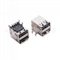 Double-deck(2 in1) USB 2.0 A Type Female 1