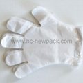 PE glove disposable transparent hdpe glove plastic polyethylene gloves