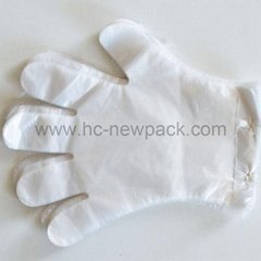 PE glove disposable transparent hdpe glove plastic polyethylene gloves