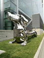 Stainless steel animal sculpture