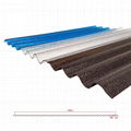 Plastic corrugated roofing sheets