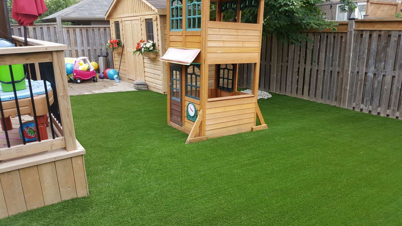 8 years warranty UV resistant natural looking artificial grass for landscape 4