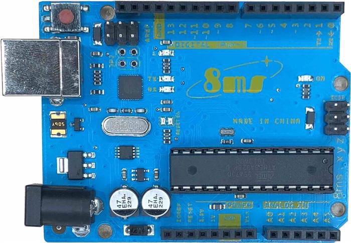 microcontroller development board based on the ATmega328P compatible arduino uno