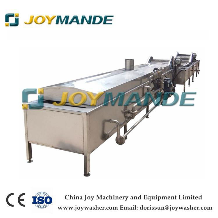 Industrial Vegetable And Fruit Blanching Blancher Machine 