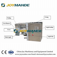 Industrial Apple Peeling Coring Cutting 3 in 1 Machine