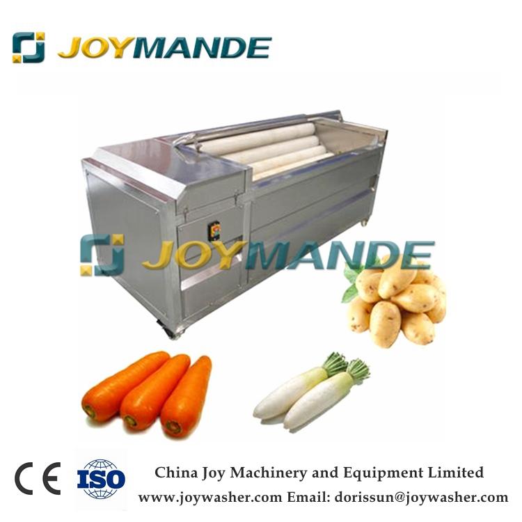 Industrial Potato Carrot Beetroot Peanut Ginger Washing And Peeling Machine