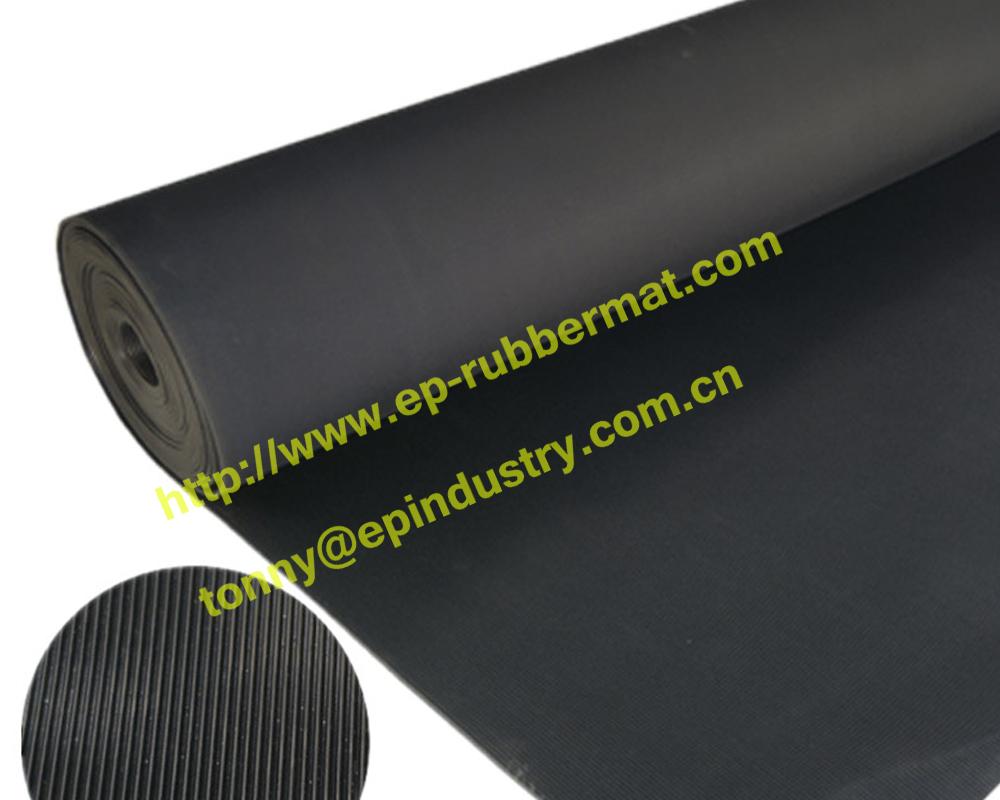 Fine Ribbed Rubber Sheet from Qingdao Singreat in chinese