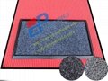 Rubber tray +Insert sanitizing mat system 1