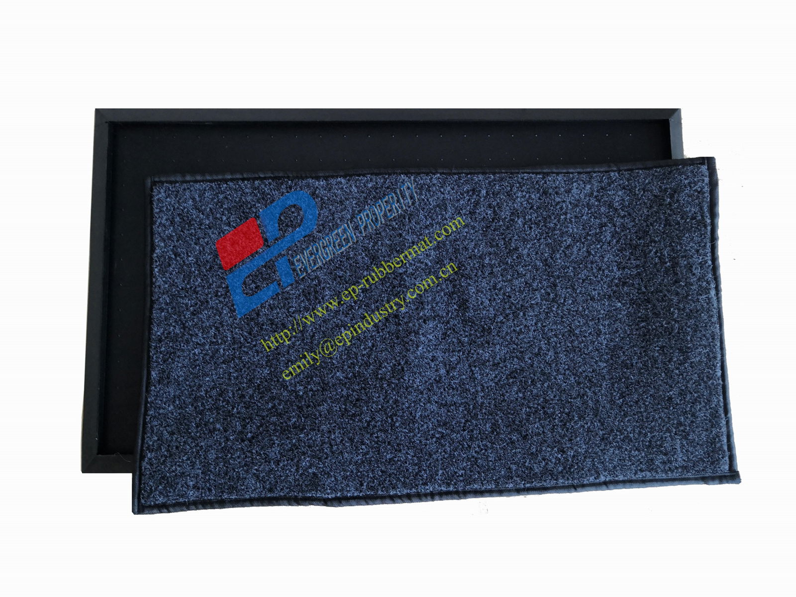 Rubber tray +Insert sanitizing mat system 2