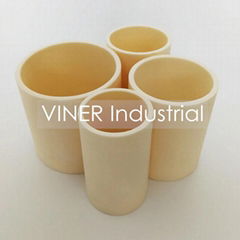 High Temperature Alumina Crucible with 99.7% high Alumina