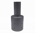 Round Pole Top Bracket Duty Cast Aluminum Round Tenon Adaptor for 3′′ Od Round P