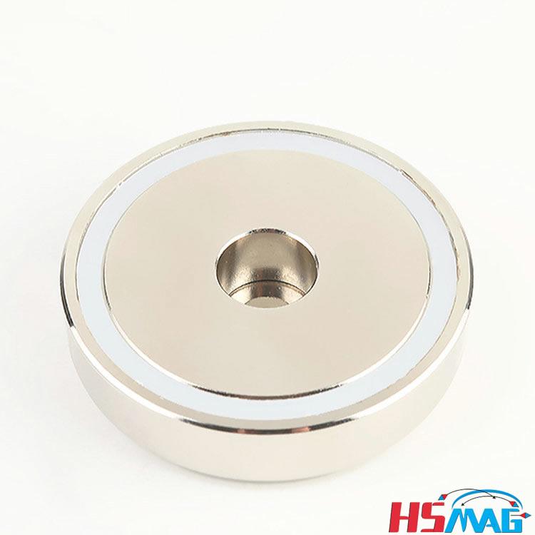 Flat Round Neo Monopole Pot Magnets