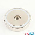 Flat Round Neo Monopole Pot Magnets 1