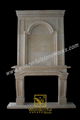 Marble fireplace mantel-WDF01 4