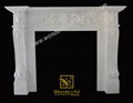 Marble fireplace mantel-WDF01