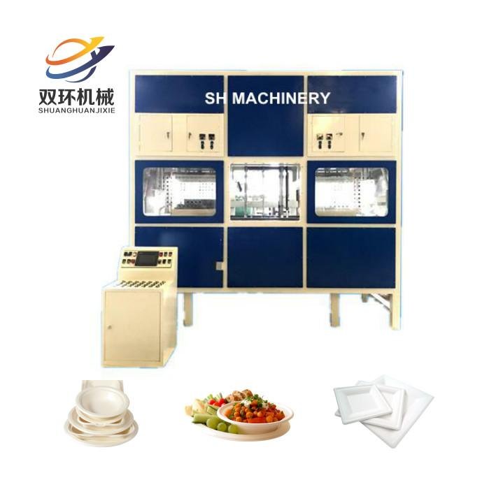 Fully automatic Paper pulp food plate making machine Production Line