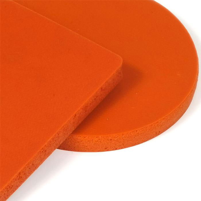 high temperature resistant foaming close cell silicone rubber pad mat heat press