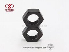 Custom Black Hexagon Lock Nuts