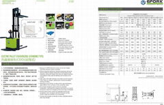 electric pallet stacker for stand on operation energy saving 