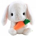 Plush Rabbit Doll Hugs Radish