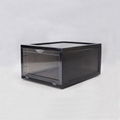 Free sample hot selling clear plastic large drop front shoe box 2