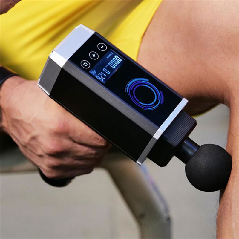 Deep Muscle Vibration Recovery Relax LCD Massage Gun 5