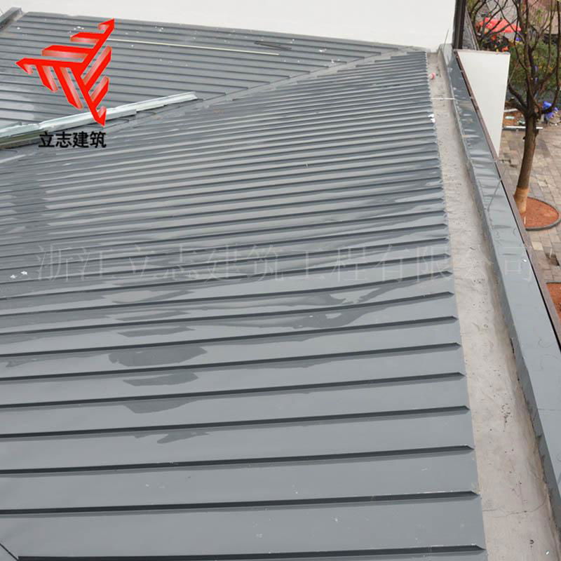 定制YX25-330 铝镁锰双锁边金属屋面板 金属幕墙系统 2