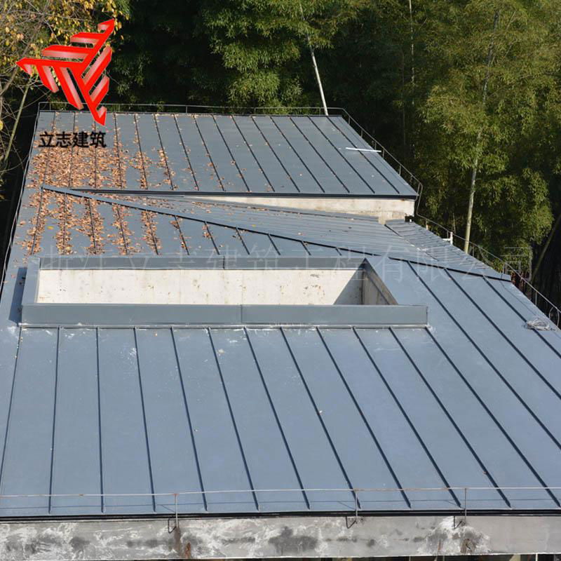 定制YX25-330 铝镁锰双锁边金属屋面板 金属幕墙系统 3