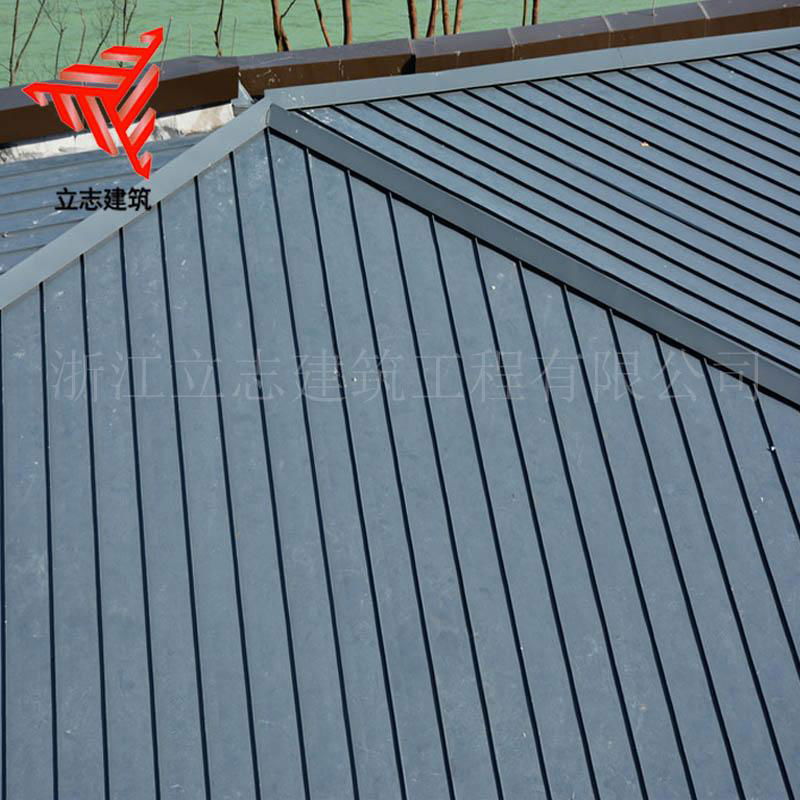 定制YX25-330 铝镁锰双锁边金属屋面板 金属幕墙系统 5