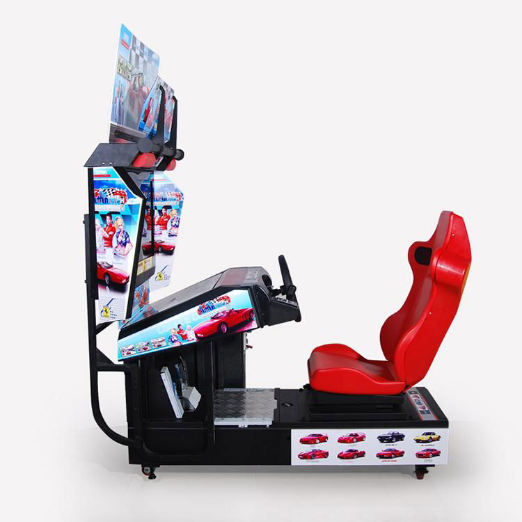 Coin operated 32''LCD Out Run Car Racing Game Machine 3